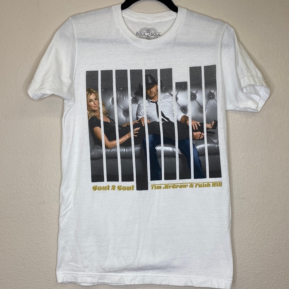 Tim McGraw & Faith Hill Soul2Soul Concert Tee Size Small